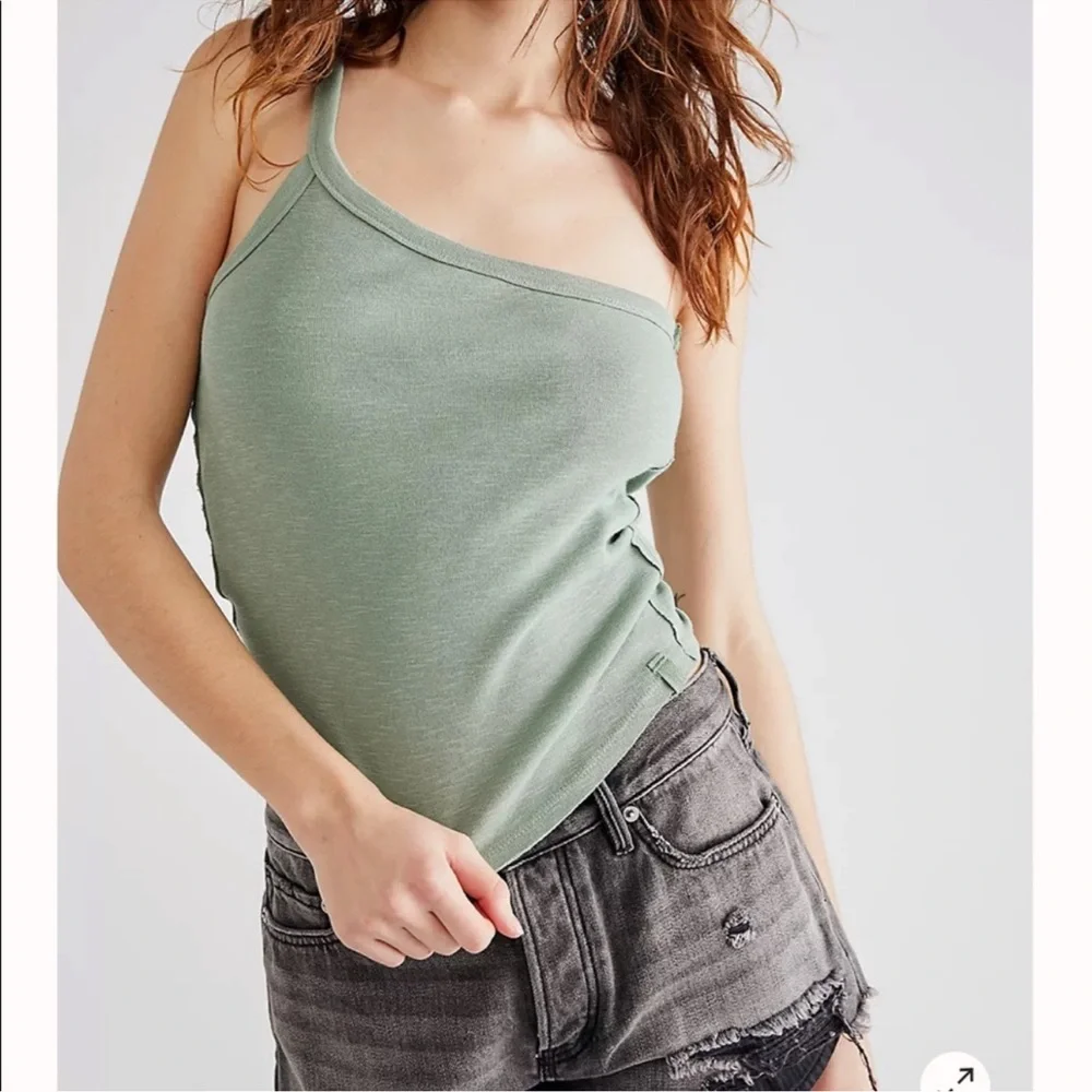 Free People One Way Or Another Tank - Army Green